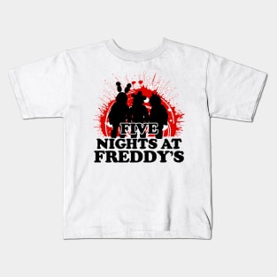 Copy of five nights at freddy's movie 2023 Josh Hutcherson graphic design Kids T-Shirt